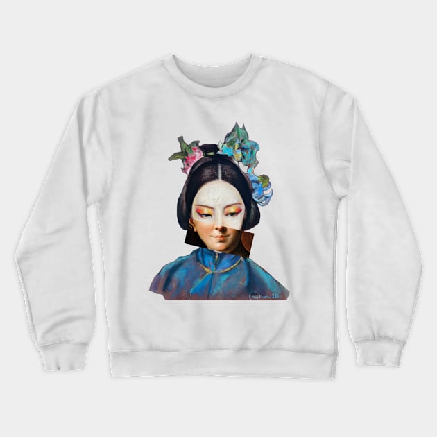Geisha and life 2 Crewneck Sweatshirt by reyhanartstudio